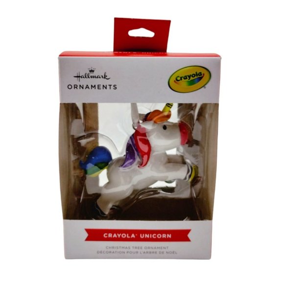 Hallmark Crayola Unicorn Holiday Christmas Tree Ornament New - Picture 3 of 9